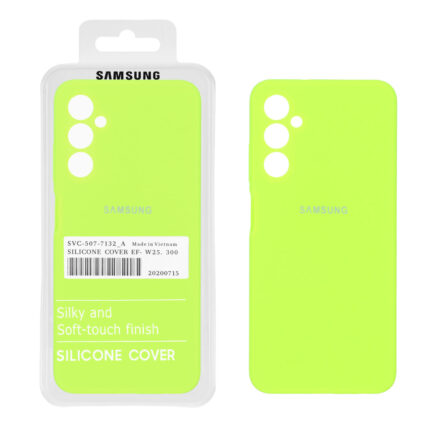 قاب سیلیکونی پاک کنی اورجینال درجه یک Samsung Galaxy A05s / M14 4G / F14 4G - سبز فسفری (پک دار)