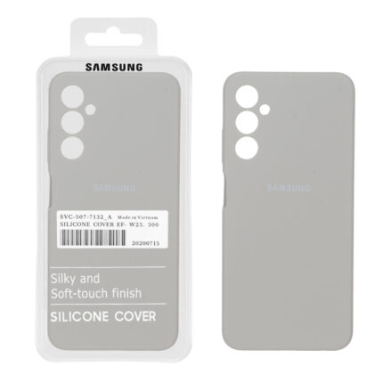 قاب سیلیکونی پاک کنی اورجینال درجه یک Samsung Galaxy A05s / M14 4G / F14 4G - طوسی (پک دار)