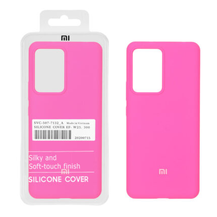 قاب سیلیکونی پاک کنی اورجینال درجه یک Xiaomi Mi 13 Lite - صورتی فانتزی (پک دار)