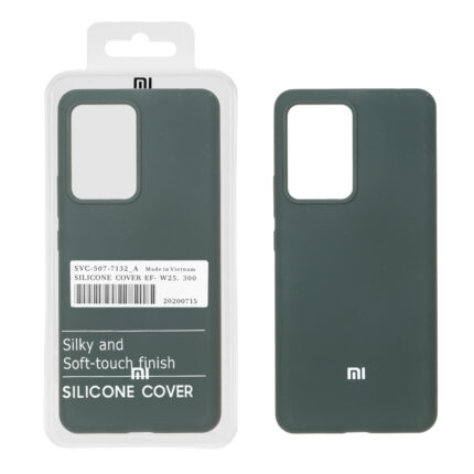 قاب سیلیکونی پاک کنی اورجینال درجه یک Xiaomi Mi 13 Lite - سبز تیره (پک دار)