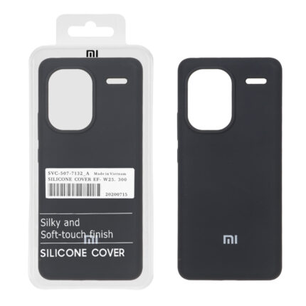 قاب سیلیکونی پاک کنی اورجینال درجه یک Xiaomi Redmi Note 13 Pro Plus 5G - مشکی (پک دار)