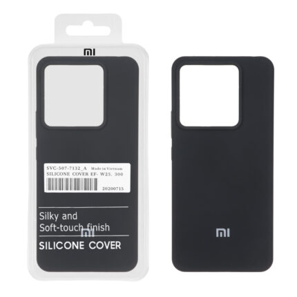 قاب سیلیکونی پاک کنی اورجینال درجه یک Xiaomi Redmi Note 13 Pro 5G / Poco X6 5G - مشکی (پک دار)