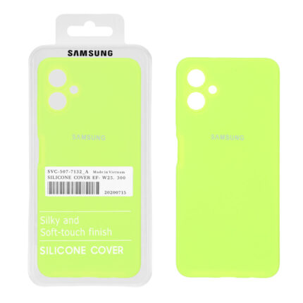 قاب سیلیکونی پاک کنی اورجینال درجه یک Samsung Galaxy A06 - سبز فسفری (پک دار)