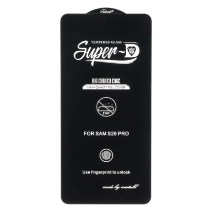 محافظ صفحه نمایش شیشه ای - Full Cover Super D Mietubl - ESD مدل NTC ORG - Samsung Galaxy S26 Pro