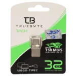 TRUEBYTE TACH USB Type-C USB3.2 Flash Memory (150MB/S)- 32GB (گارانتی مادام العمر شرکت آی تین) نقره ای
