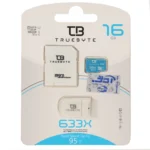 (گارانتی مادام العمر شرکت آی تین) سفید TRUEBYTE microSDXC & adapter U1 Class 10 633X -95MB/s - 16GB
