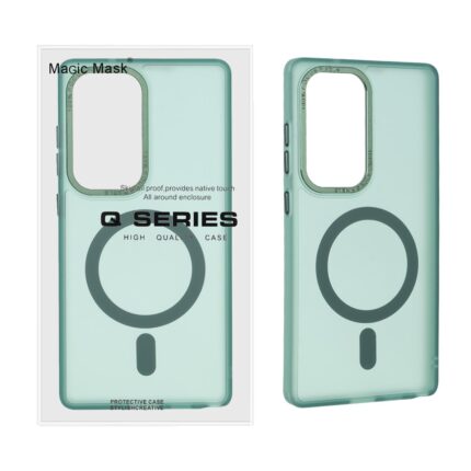 قاب Focus Pixels لنز آلومینیومی مات Magsafe مدل Samsung Galaxy S25 Ultra - سبز (پک دار)