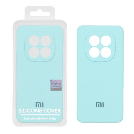 قاب سیلیکونی پاک کنی اورجینال Master Quality مدل Xiaomi Redmi Note 15 Pro 4G - سبزآبی (پک دار)