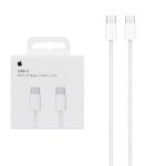 کابل شارژ Iphone 15 60W Type-C To Type-C - سفید - اصل چین - kZN (گارانتی شش ماهه Kezen)