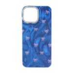 قاب اطلسی طرح دار دور ژله ای لنز نگین دار Apple iPhone 13 Pro Max - کد 28 - MPS