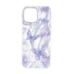 قاب اطلسی طرح دار دور ژله ای لنز نگین دار Apple iPhone 13 Pro Max - کد 29 - MPS