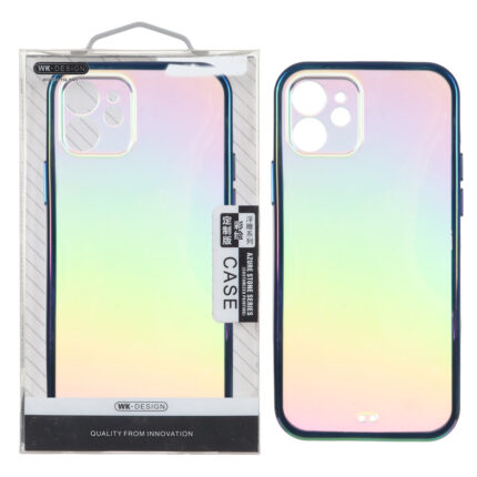 قاب هفت رنگ دور رنگی محافظ لنزدار Apple iPhone 12 - سرمه ای (پک دار)