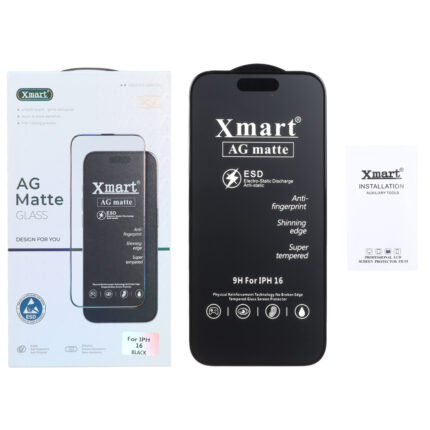 محافظ صفحه نمایش شیشه ای اورجینال XMART - AG matte ESD Anti Static مدل Apple iPhone 16 / iPhone 15 / iPhone 14 Pro (پک دار)