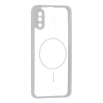 قاب پشت سخت شفاف محافظ لنزدار طرح مگ سیف دور رنگی Samsung Galaxy A30 / A20 - طوسی
