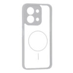 قاب پشت سخت شفاف محافظ لنزدار طرح مگ سیف دور رنگی Xiaomi Redmi 15C / Poco C85 - طوسی