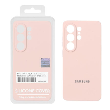قاب سیلیکونی پاک کنی اورجینال Master Quality مدل Samsung Galaxy S26 Ultra - کرم نارنجی (پک دار)