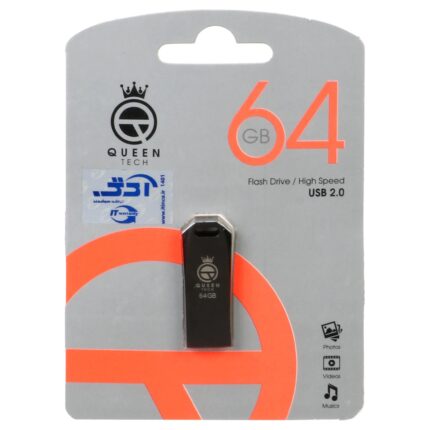 Queen Noble USB2.0 Flash Memory-64GB مشکی (گارانتی مادام العمر شرکت آی تین)