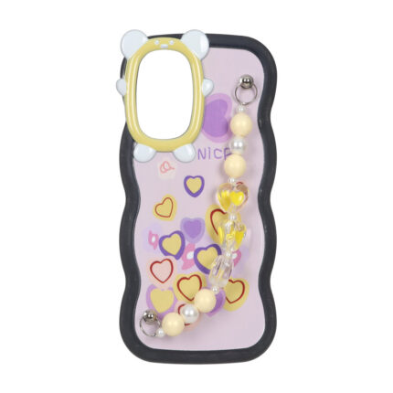 قاب کنگره ای دستبند مرواریدی Samsung Galaxy S21 FE - طرح 181