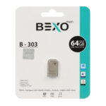 فلش مموری BEXO USB2.0 مدل B-303 ظرفیت 64GB - نقره ای (گارانتی داده پردازی آواتک)