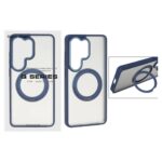 قاب اورجینال Magic Mask استند چرخشی Magsafe مدل Samsung Galaxy S26 Ultra - سرمه ای (پک دار)