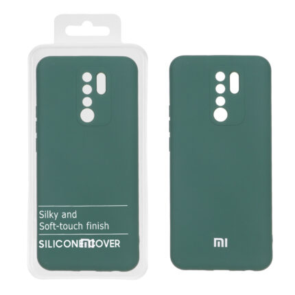 قاب نیو سیلیکون محافظ لنزدار RFF مدل Xiaomi Redmi 9 / Redmi 9 Prime / Poco M2 - سبز (پک دار)