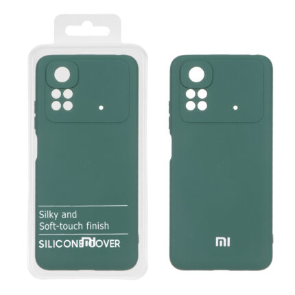 قاب نیو سیلیکون محافظ لنزدار RFF مدل Xiaomi Poco M4 Pro 4G - سبز (پک دار)