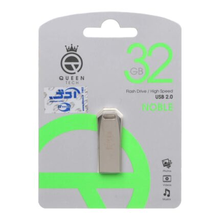 Queen Noble USB2.0 Flash Memory-32GB نقره ای (گارانتی مادام العمر شرکت آی تین)