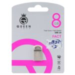 Queen Fact USB2.0 Flash Memory-8GB نقره ای (گارانتی مادام العمر شرکت آی تین)