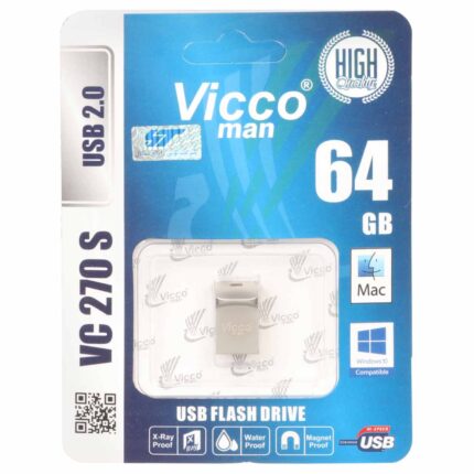 نقره ای Vicco man VC270 S USB2.0 Flash Memory-64GB