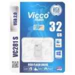 فلش مموری Vicco man USB2.0 مدل VC281 S ظرفیت 32GB - نقره ای (گارانتی مادام‌العمر رایانه نوین سگال)