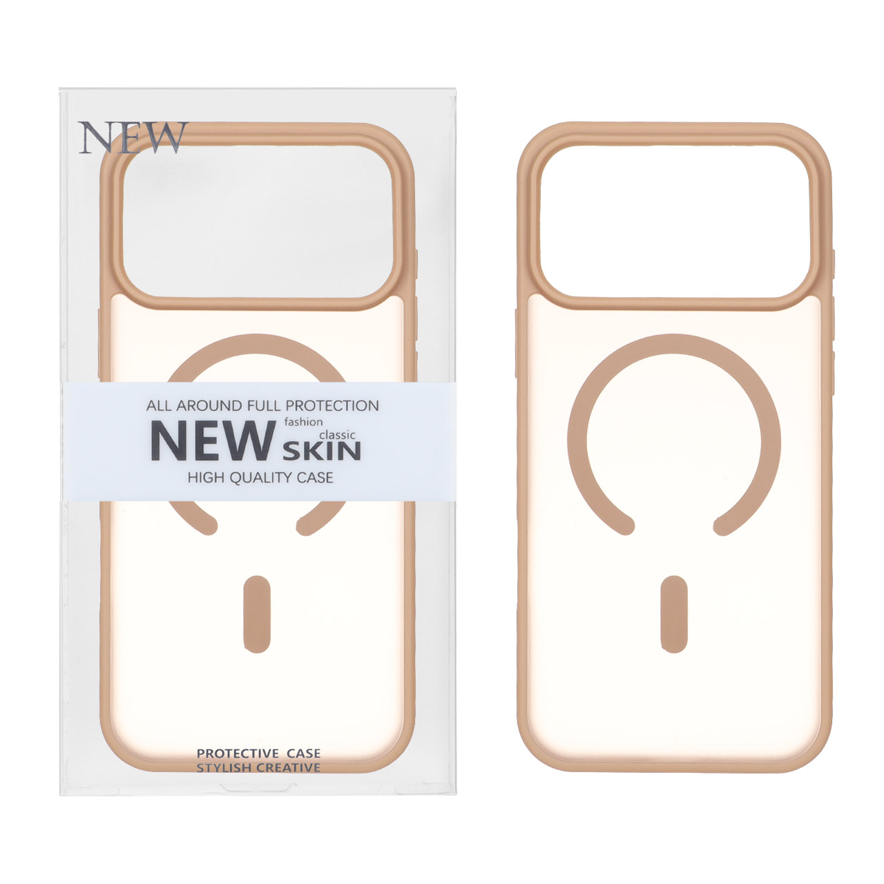 4010736 قاب New Skin مات Magsafe مدل Apple iPhone 17 Pro Max - صحرایی (پک دار) - VIN - تصویر 1