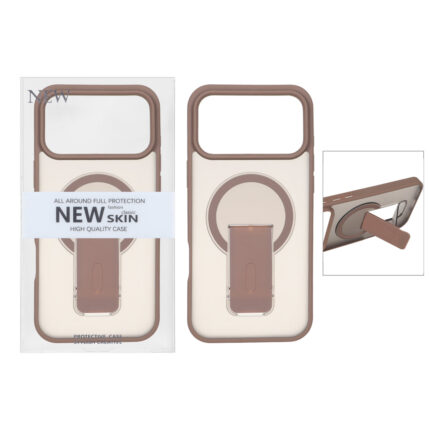 قاب New Skin مات Magsafe استندشو Apple iPhone 17 Pro Max - صحرایی (پک دار) - VIN