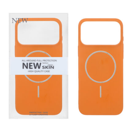 قاب اورجینال New Skin شاین MagSafe مدل Apple iPhone 17 Pro Max - نارنجی (پک دار) - VIN