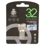 Queen Alpha Dual Drive USB3.2 Type-C Flash Memory (70MB/S) -32GB - نقره ای (گارانتی مادام العمر شرکت آی تین)
