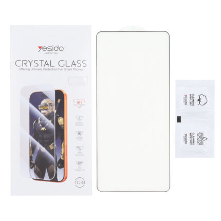 محافظ صفحه نمایش شیشه ای اورجینال Crystal Glass Yesido TG33 مدل Samsung Galaxy S26 Ultra (پک دار)