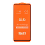 محافظ صفحه نمایش شیشه ای Samsung A11 / M11 / Xiaomi Mi 11 Lite / Mi 12 Lite / Realme 7 / Realme 9 - Full Cover 21D (بدون پک) - مشکی