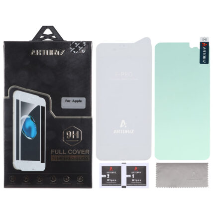 محافظ صفحه نمایش شیشه ای اورجینال Artoriz با برچسب محافظ پشت گوشی Apple iPhone 6 / iPhone 6s - سفید (پک دار)