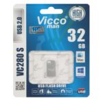 فلش مموری Vicco man USB2.0 مدل VC280 S ظرفیت 32GB - نقره ای (گارانتی مادام‌العمر رایانه نوین سگال)