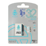 Queen tech microSDHC & adapter U3 Class 10 433X -65MB/s-32GB (گارانتی آی تین) مشکی سفید
