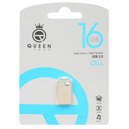 (گارانتی مادام العمر شرکت آی تین) نقره ای Queen Cell USB2.0 Flash Memory-16GB