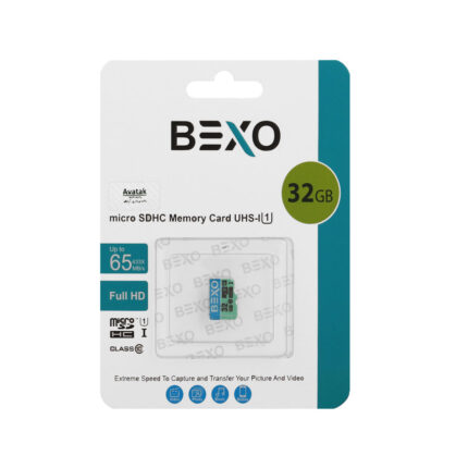 کارت حافظه BEXO MICROSDHC مدل 433X کلاس U1 / 10 استاندارد UHS-I سرعت 65MB/s ظرفیت 32GB - (گارانتی داده پردازی آواتک)