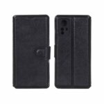 کیف موبایل چرمی مگنتی محافظ لنزدار Xiaomi Redmi Note 12S - مشکی کد 1