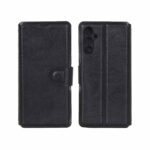 کیف موبایل چرمی مگنتی محافظ لنزدار Samsung Galaxy A34 - مشکی کد 1