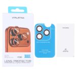 محافظ لنز رینگی اورجینال VIPLATINA شابلون دار Apple iPhone 16 Pro Max / iPhone 16 Pro - صحرایی (پک دار)