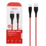 کابل شارژ کنفی 1.1 متری فست Shoosh Type-C مدل SH117C - سفید قرمز - SMO