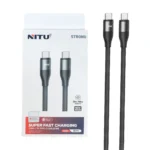 کابل شارژ فست Nitu Type-C To Type-C مدل NC394 60W - مشکی (گارانتی 12 ماهه تعویض نیکان همراه)