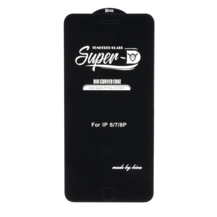 محافظ صفحه نمایش شیشه ای Apple iPhone 6 ‌Plus / iPhone 6S Plus / iPhone 7 Plus / iPhone 8 Plus - Full Cover Super D Biva - مشکی