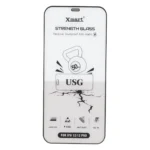 محافظ صفحه نمایش شیشه ای اورجینال Full Cover XMART Anti Static USG مدل Apple iPhone 12 / iPhone 12 Pro