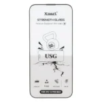 محافظ صفحه نمایش شیشه ای اورجینال Full Cover XMART Anti Static USG مدل Apple iPhone 14 pro max