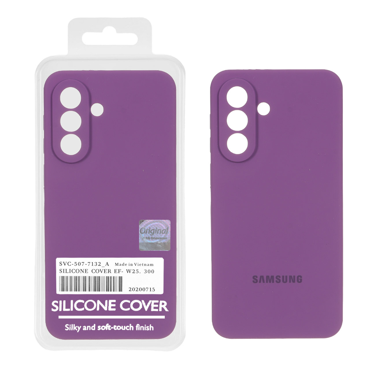 4577734 قاب سیلیکونی پاک کنی اورجینال Master Quality مدل Samsung Galaxy A37 - ارغوانی (پک دار) - تصویر 1